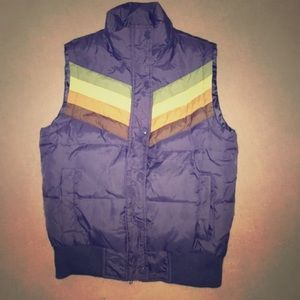 Retro puffer vest!